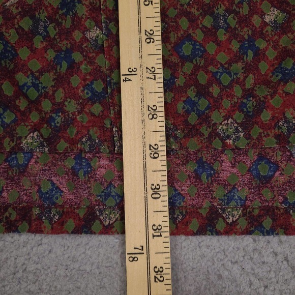 Columbia Shirt Mens‎ Large Red Button Down Short Sleeve Geometric Pocket - Picture 11 of 13